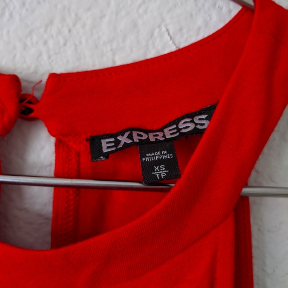 Express Red Dress - Picture 2 of 3